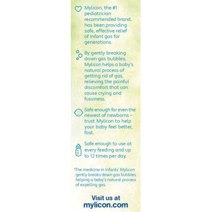 slide 9 of 108, Infants' Mylicon Infants Drops Dye Free Gas Relief 1 fl oz, 1 fl oz