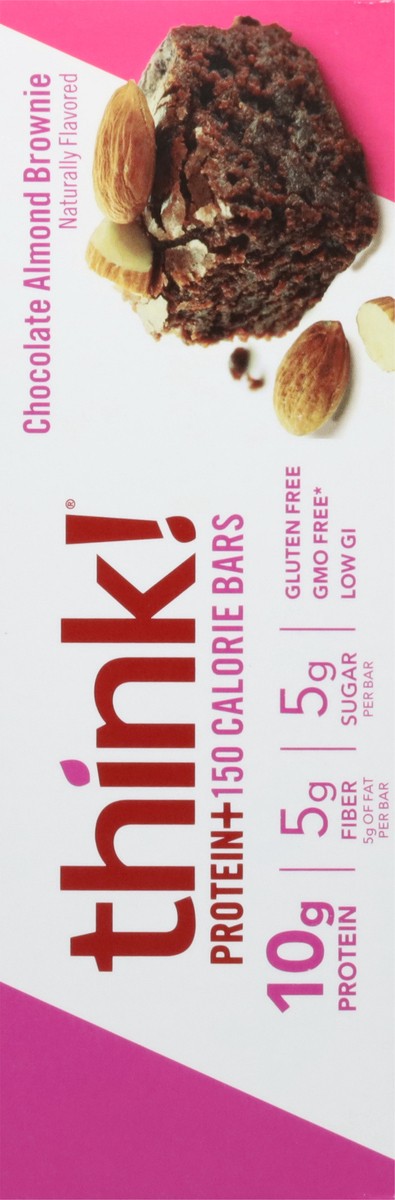 slide 7 of 12, think! thinkThin Chocolate Almond Brownie Protein Bars, 14.1 oz