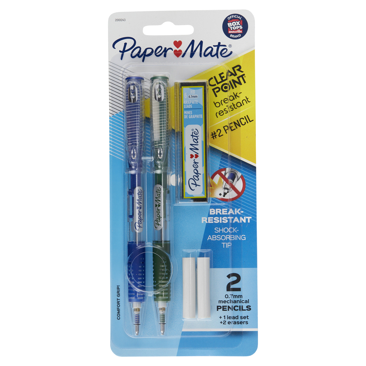 slide 1 of 1, Paper Mate Clearpoint Break-Resistant Mechanical Pencils.7mm, 2 ct