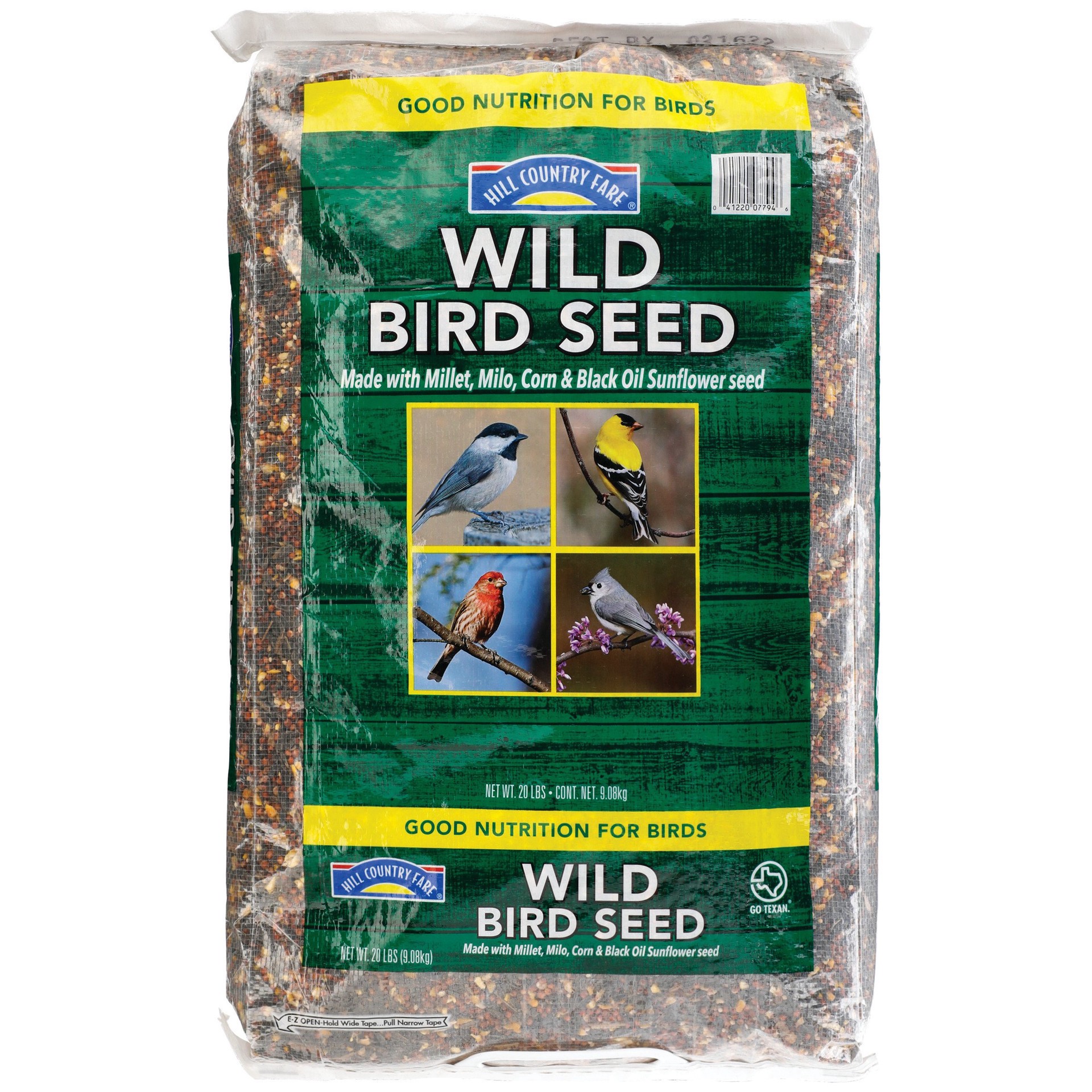 slide 1 of 1, Hill Country Fare Wild Bird Seed, 20 lb