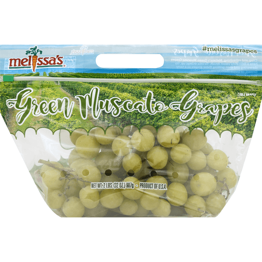 slide 2 of 2, Melissa's Green Muscato Grapes, 2 lb