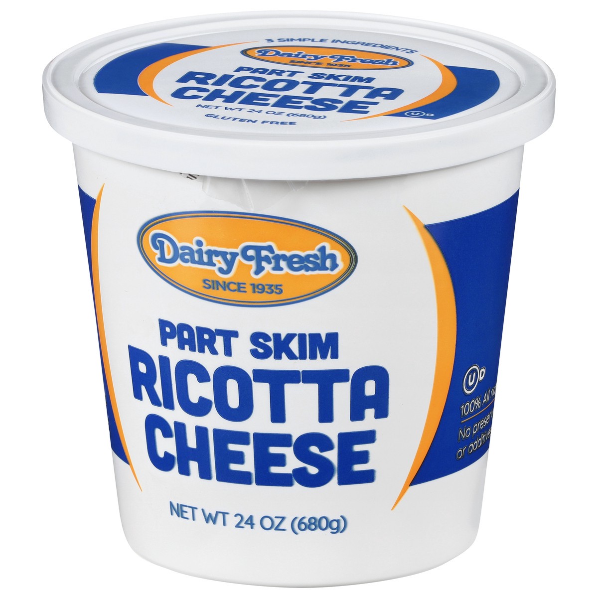 slide 13 of 14, Dairy Fresh Part Skim Ricotta Cheese 24 oz, 24 oz