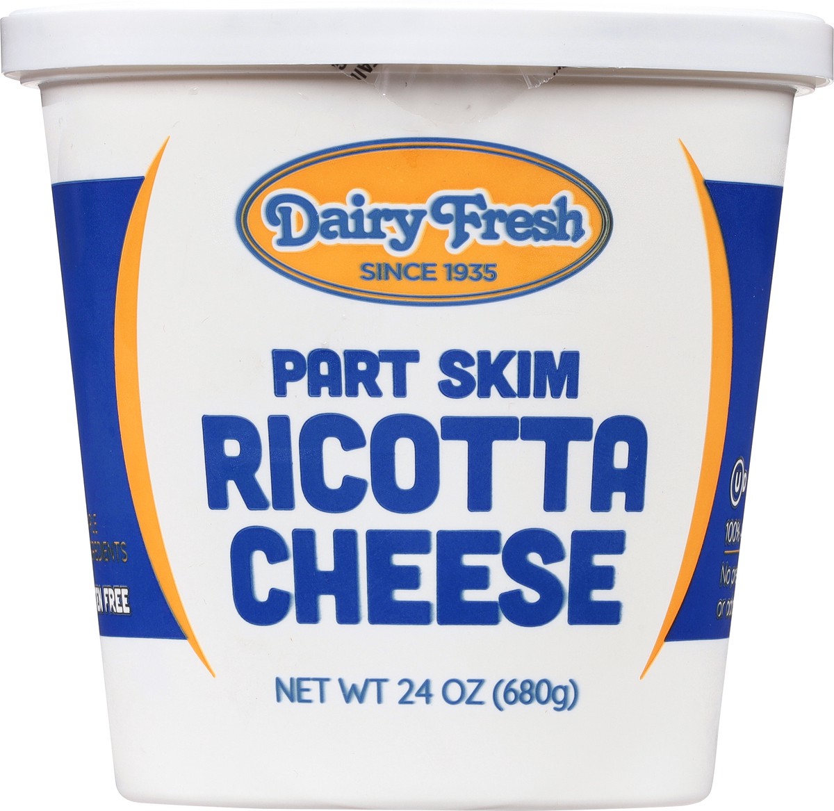 slide 7 of 14, Dairy Fresh Part Skim Ricotta Cheese 24 oz, 24 oz