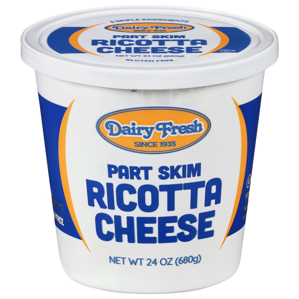slide 9 of 14, Dairy Fresh Part Skim Ricotta Cheese 24 oz, 24 oz