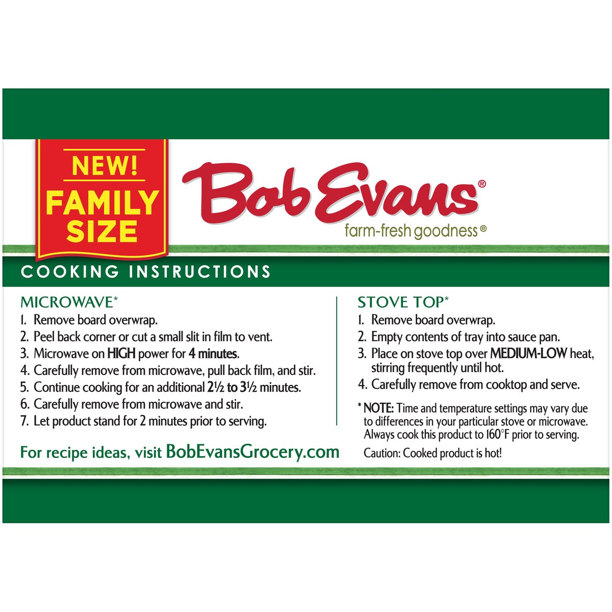slide 4 of 8, Bob Evans Sour Cream & Chives Mashed Potatoes, Family Size, 32 oz