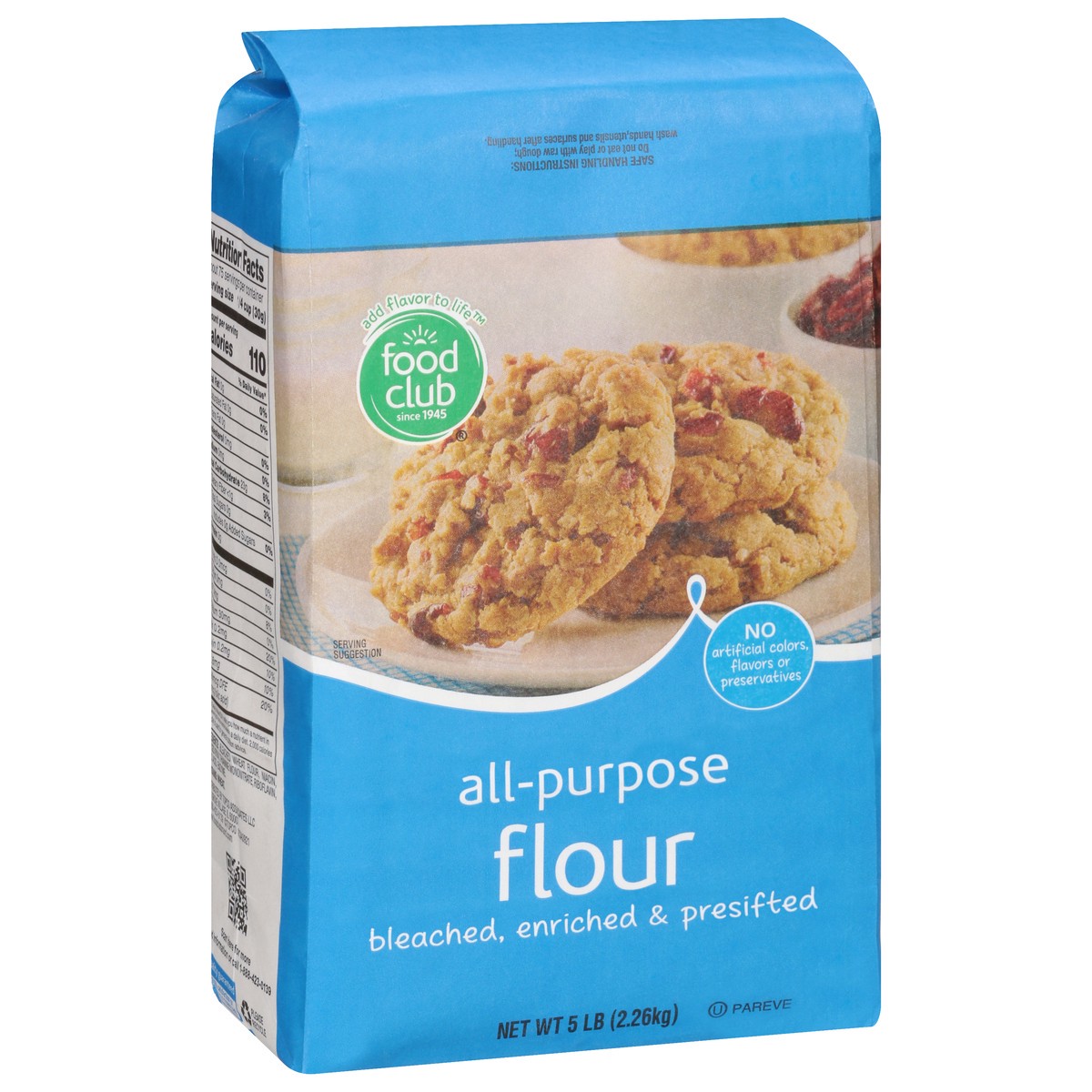 slide 5 of 9, Food Club All-Purpose Flour 5 lb, 5 lb