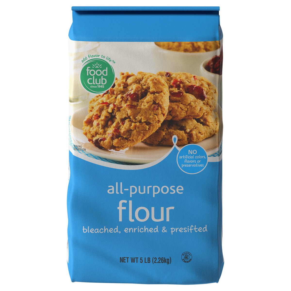 slide 1 of 9, Food Club All-Purpose Flour 5 lb, 5 lb