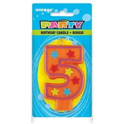 Unique Industries Party Decorative Birthday Candle 5