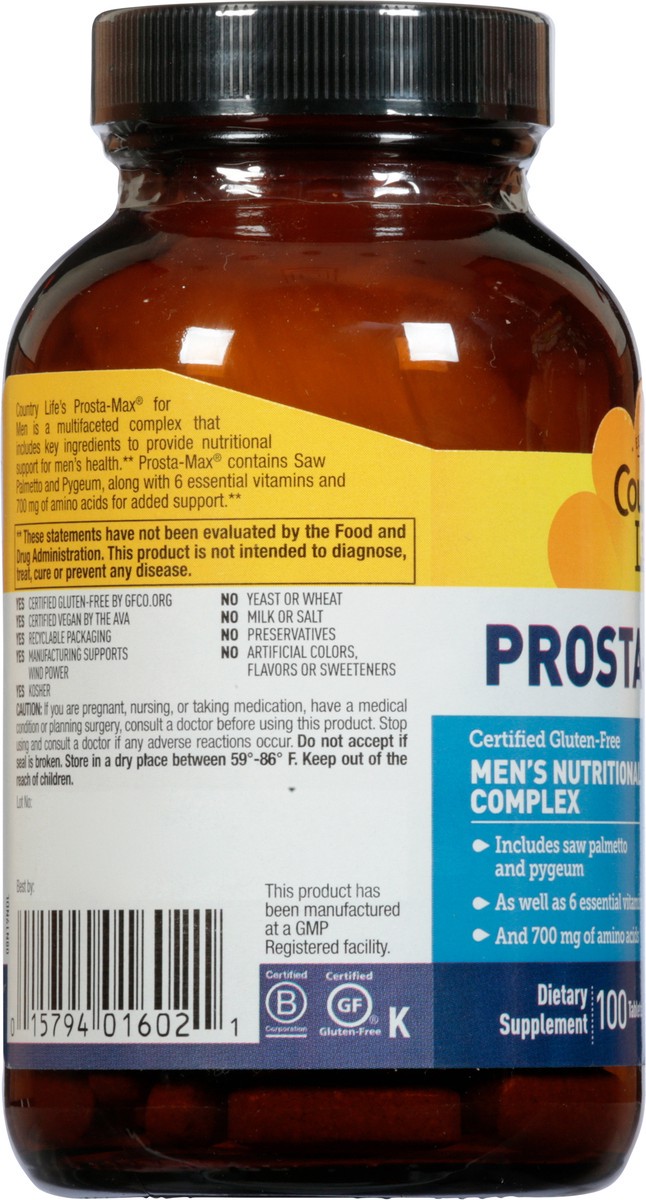 slide 7 of 9, Country Life Prosta-Max For Men, 100 ct