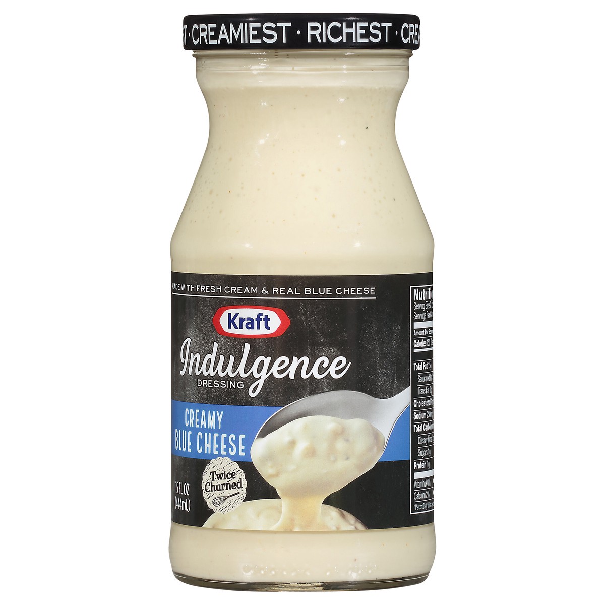 slide 3 of 14, Kraft Indulgence Blue Cheese Dressing 15 fl oz Bottle, 15 fl oz