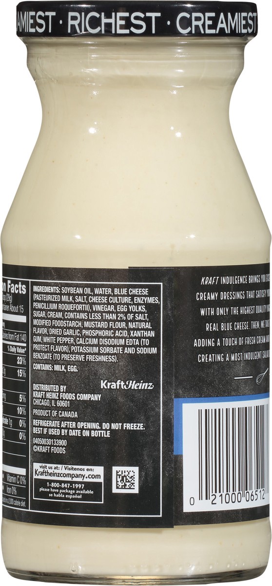 slide 4 of 14, Kraft Indulgence Blue Cheese Dressing 15 fl oz Bottle, 15 fl oz