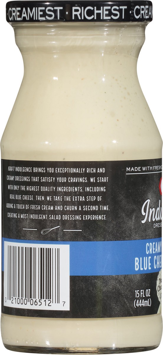 slide 8 of 14, Kraft Indulgence Blue Cheese Dressing 15 fl oz Bottle, 15 fl oz