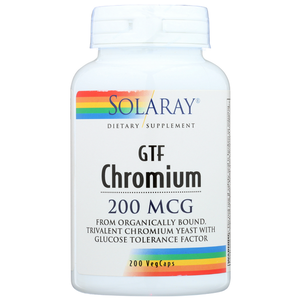 slide 1 of 1, Solaray GTF Chromium, 200 ct