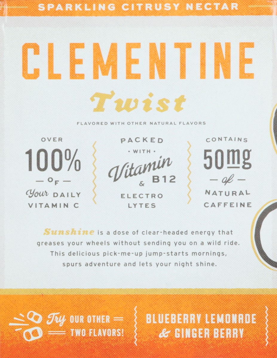 slide 4 of 12, Sunshine Good Clementine Twist Energy Drink 4 ea, 33.6 oz