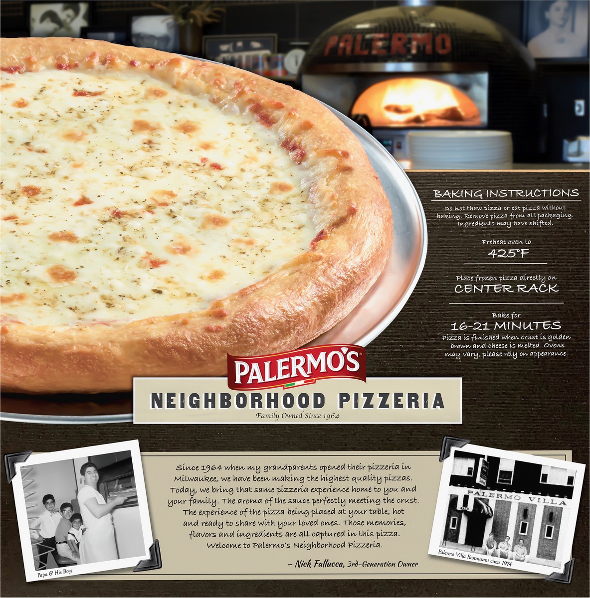 slide 5 of 9, Palermo's Neighborhood Pizzeria Cheese Pizza 21.4 oz, 21.4 oz
