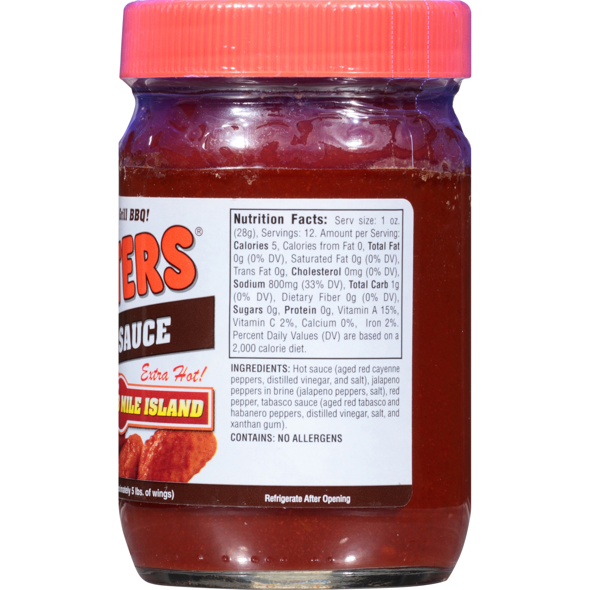 The Original Hooter's 3 Mile Island Extra Hot! Wing Sauce 12 fl oz Shipt