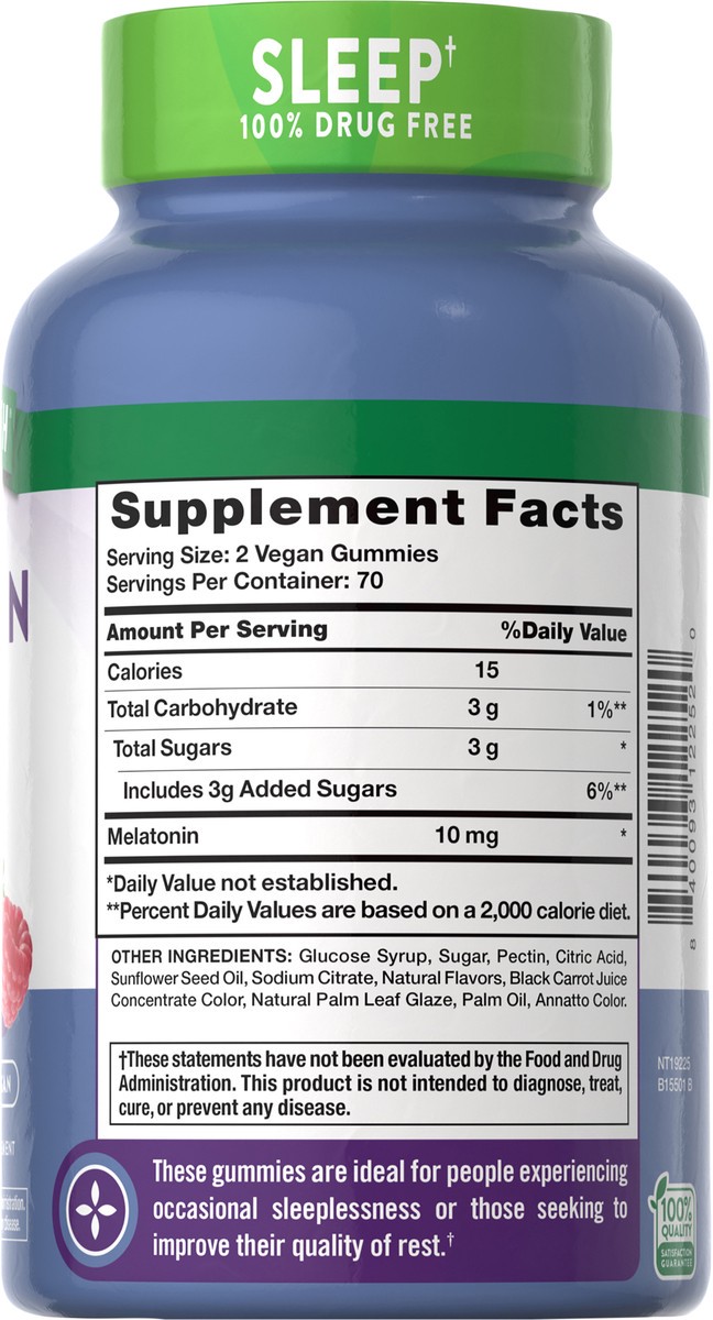 slide 3 of 8, Nature's Truth NT Melatonin 10 mg 140 Gummies (per 2), 140 ct