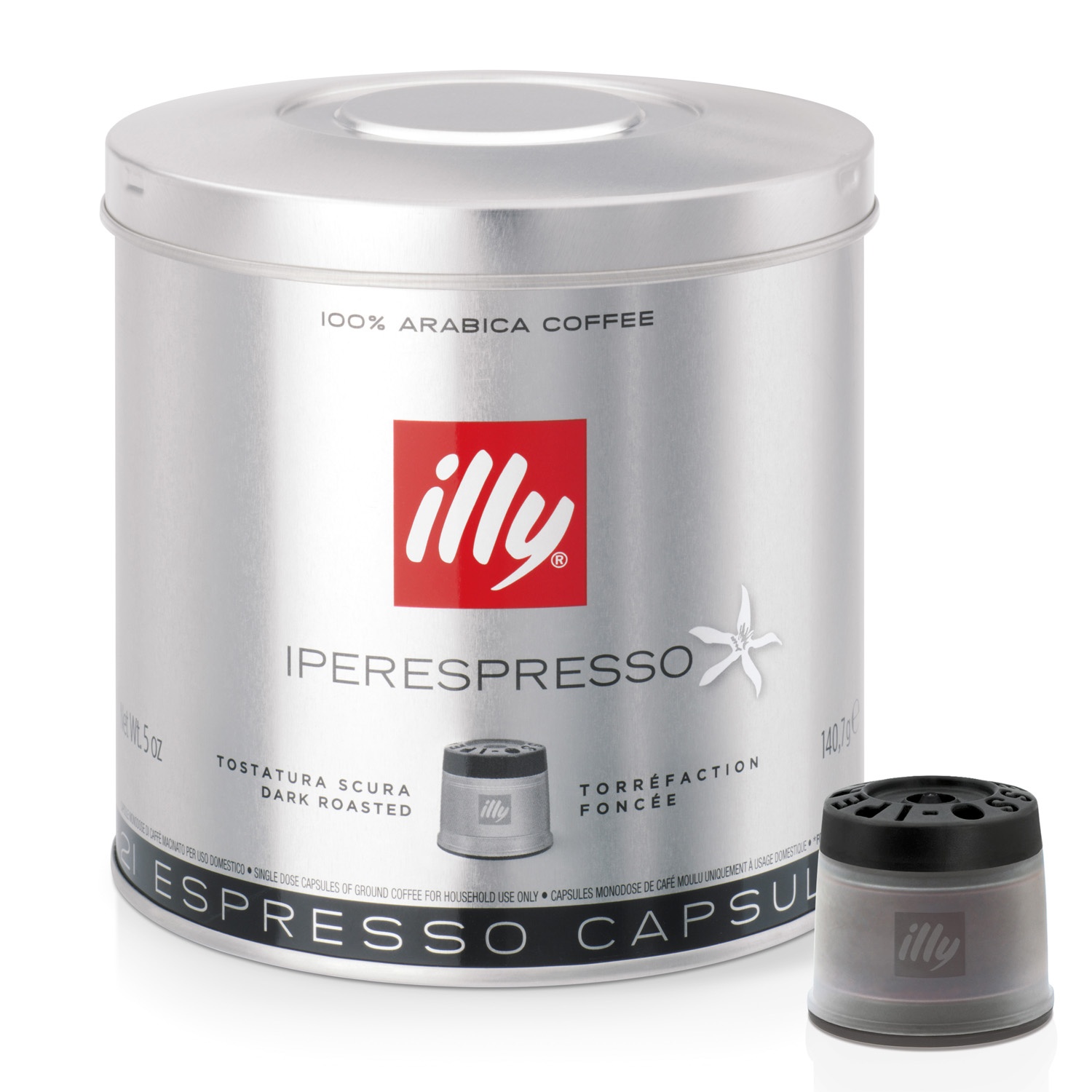 slide 1 of 1, illy iperEspresso Capsules, Dark Roast, 1 ct