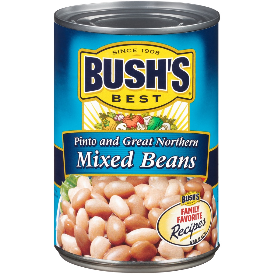 slide 1 of 1, Bush's Best Pinto And Great Northern Mixed Beans, 16 oz