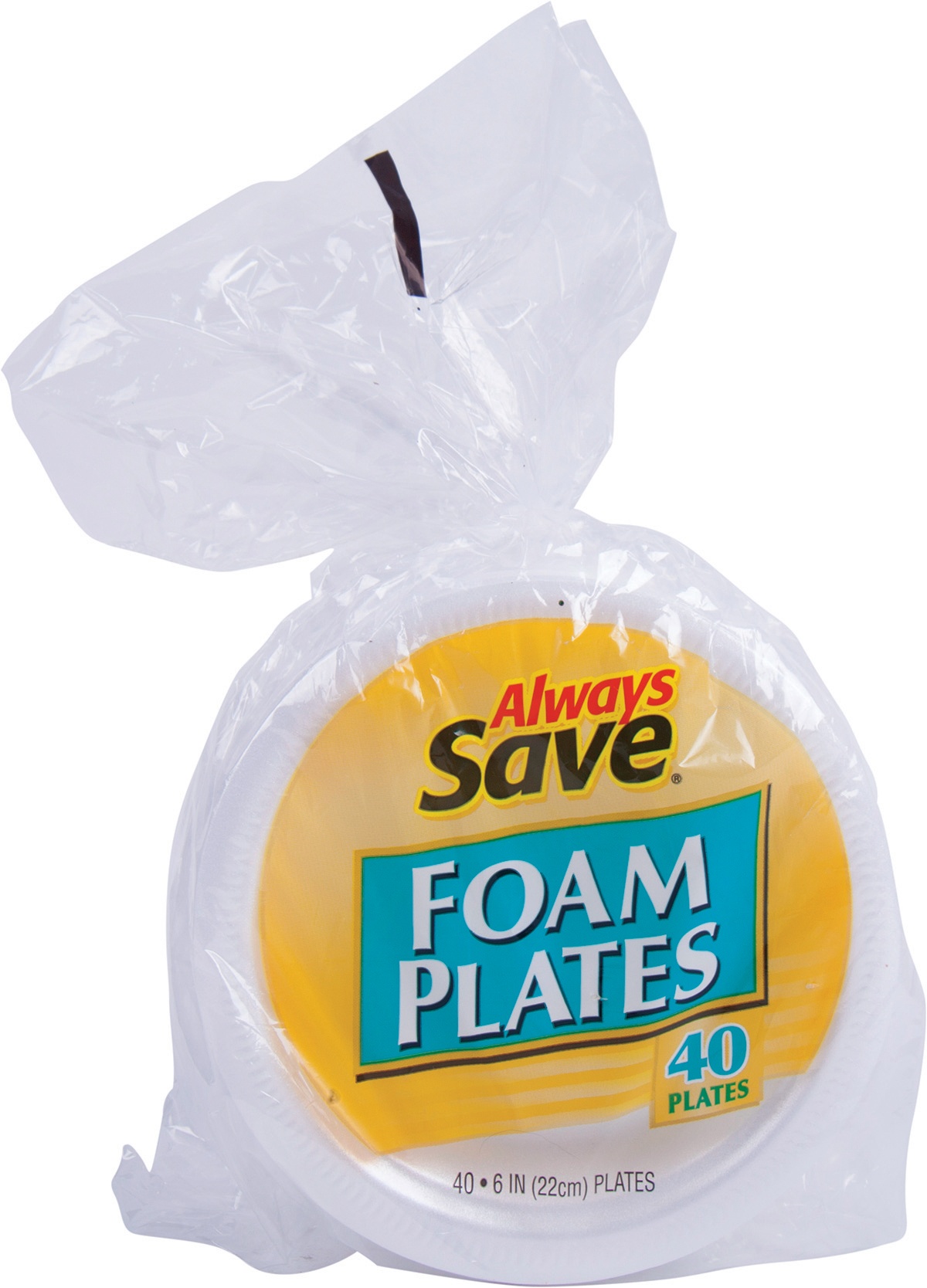 slide 1 of 1, Always Save Foam Plates, 40 ct