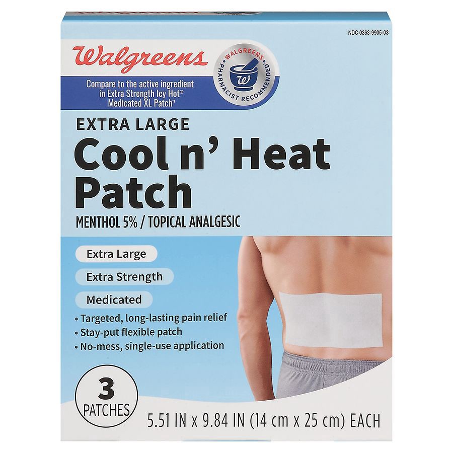 slide 4 of 4, Walgreens Cool n' Heat Patch, 3 ct