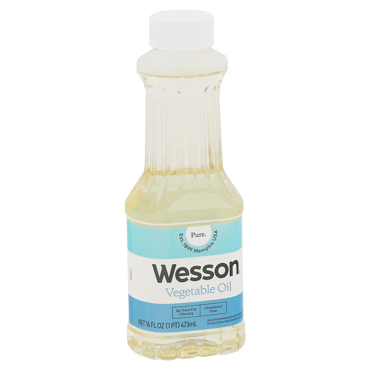 slide 2 of 9, WESSON Pure Vegetable Oil, 0 g Trans Fat, Cholesterol Free, 16 oz., 16 fl oz