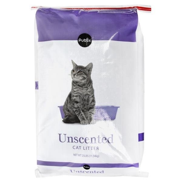 slide 1 of 1, Publix Unscented Cat Litter, 25 lb