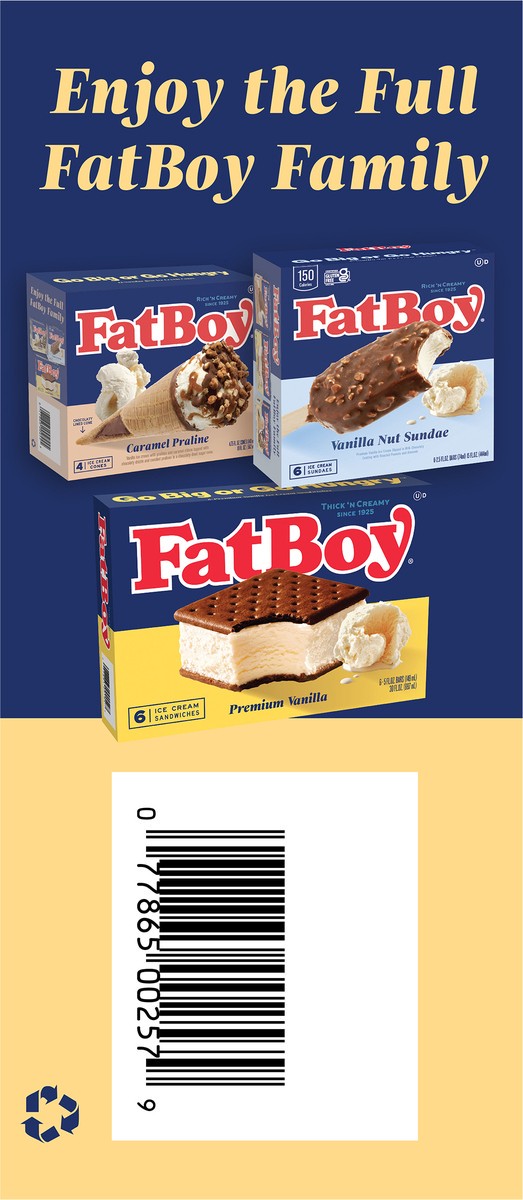 slide 5 of 7, Fat Boy Premium Sundae Best Ice Cream Cones 4 Ea, 4 ct