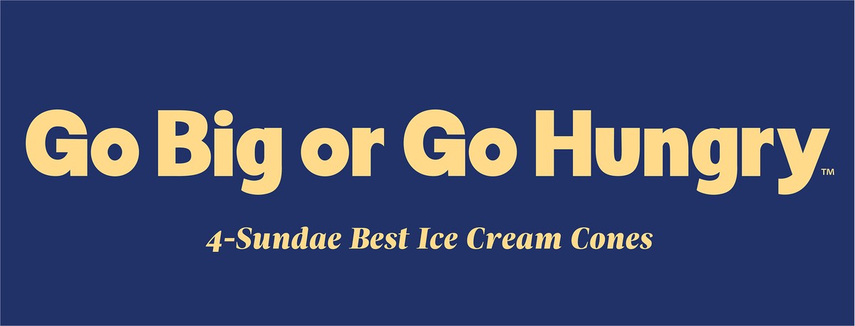 slide 7 of 7, Fat Boy Premium Sundae Best Ice Cream Cones 4 Ea, 4 ct