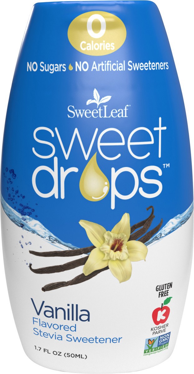 slide 3 of 5, Sweet Drops Vanilla Flavored Stevia Sweetener 1.7 fl oz, 1.7 fl oz