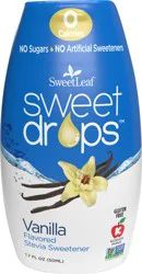 Sweet Drops Vanilla Flavored Stevia Sweetener 1.7 fl oz
