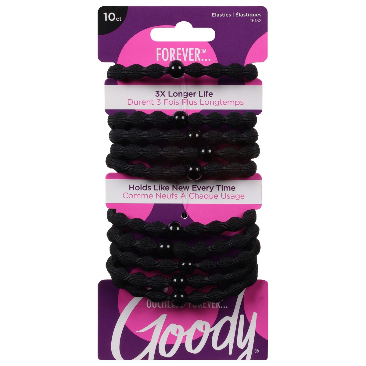 slide 1 of 9, Goody Ouchless Forever Elastics 10 ea, 10 ct