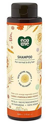 slide 1 of 1, ecoLove Shampoo Veg Orng Norm Dry, 17.6 oz