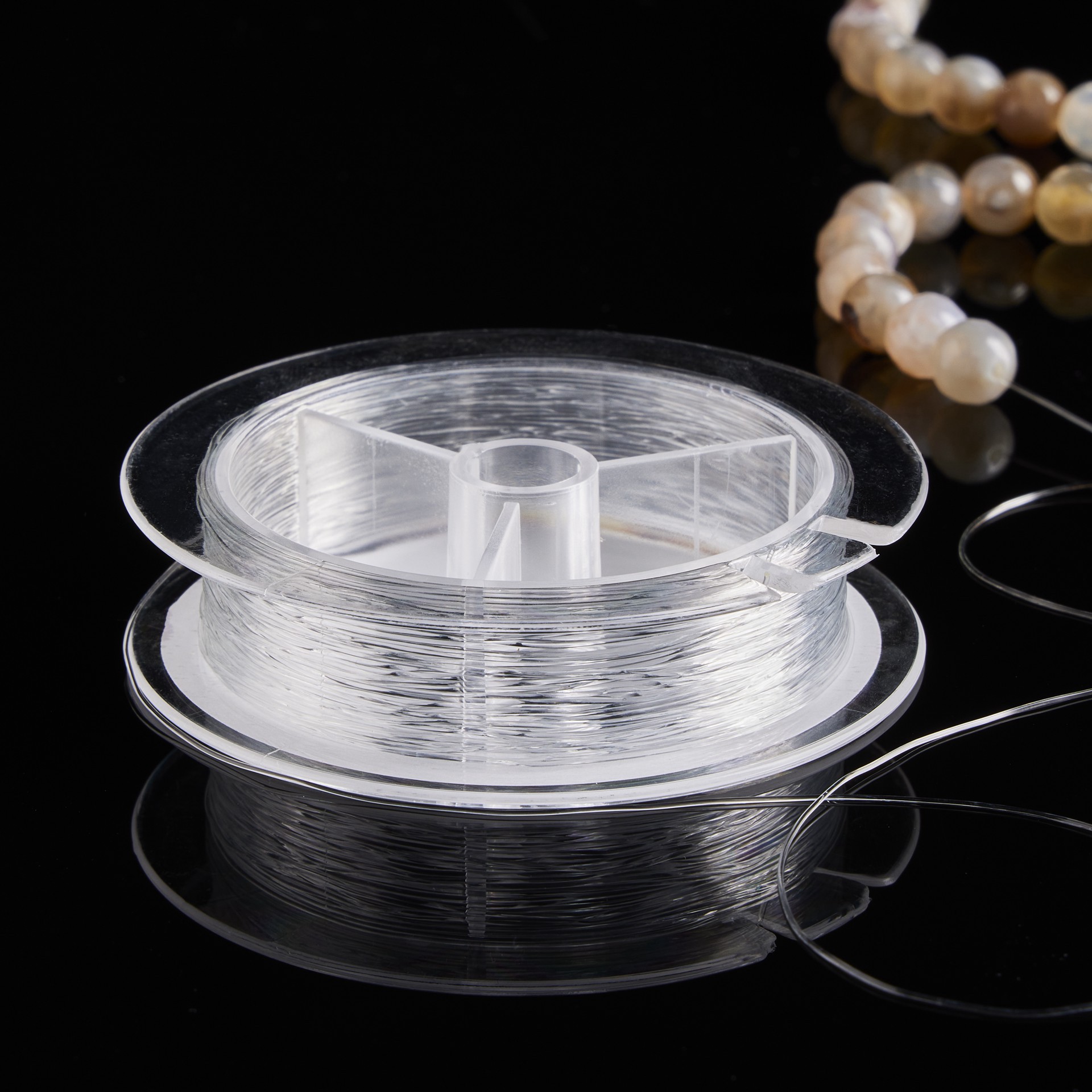 slide 2 of 3, Stretch Magic Bead & Jewelry Cord, 0.5mm, 0.5mm