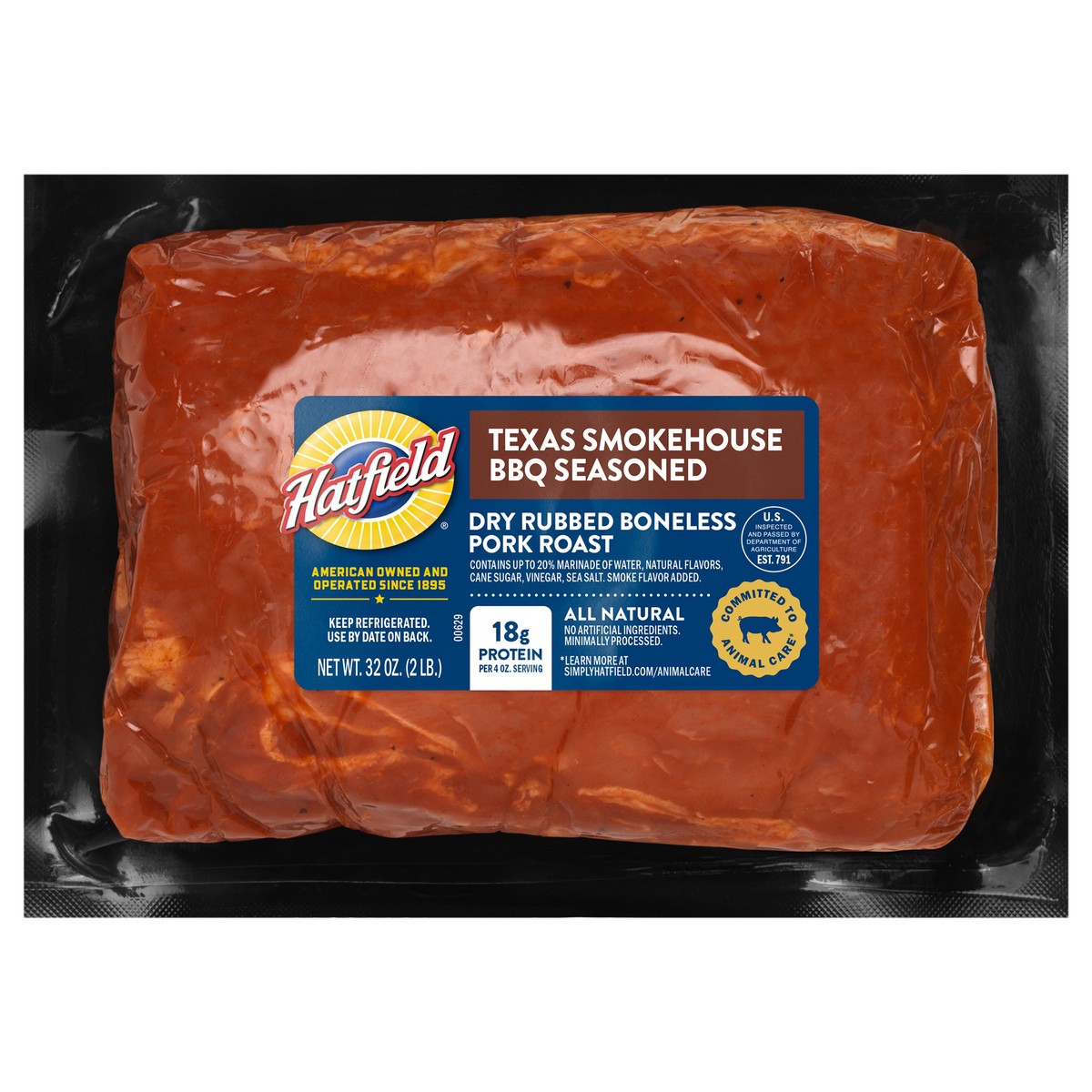 slide 1 of 6, Hatfield Texas Smokehouse BBQ Pork Roast, 32 oz