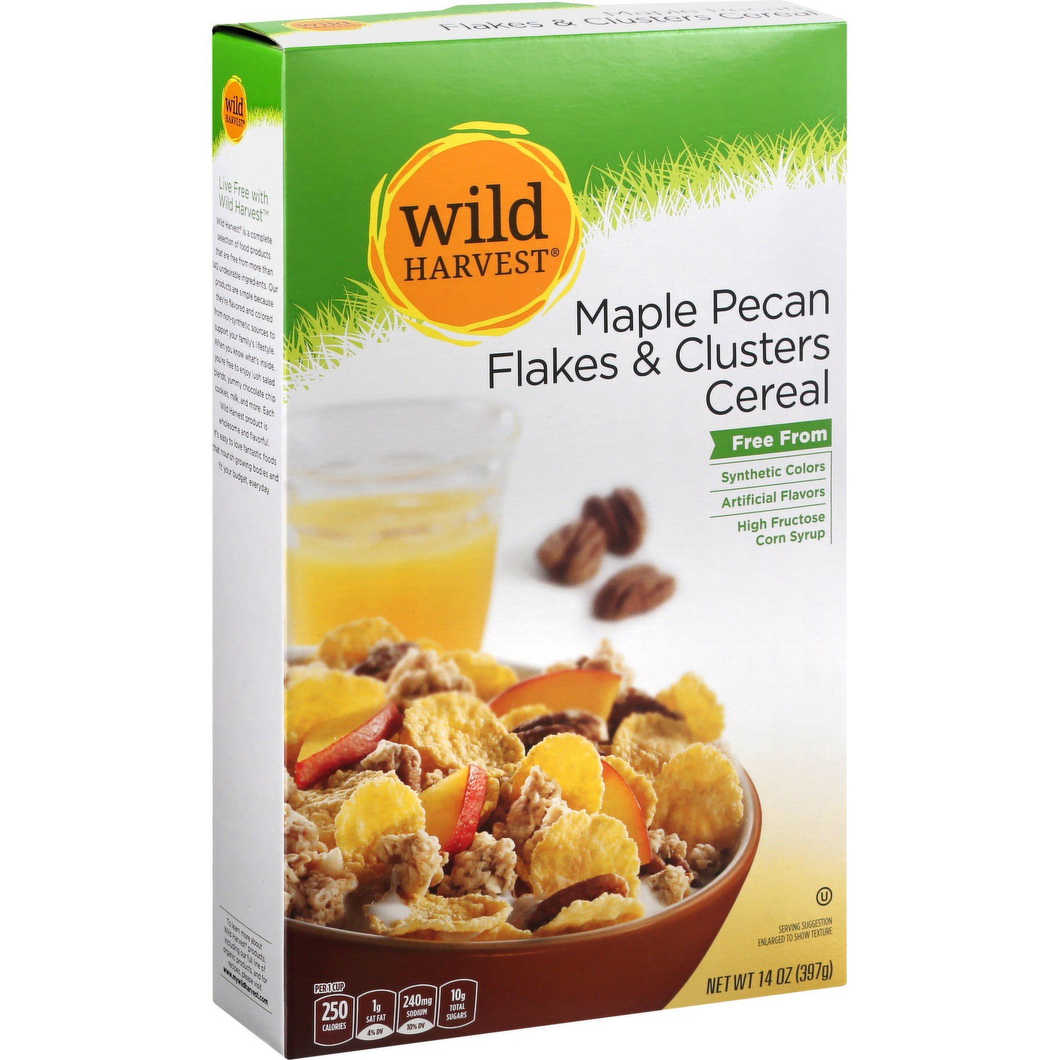 slide 1 of 1, Wild Harvest Maple Pecan Cereal, 14 oz