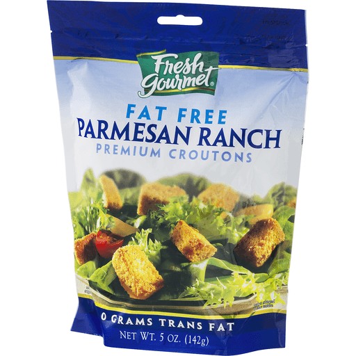 slide 4 of 8, Fresh Gourmet Premium Croutons Fat Free Parmesan Ranch, 5 oz