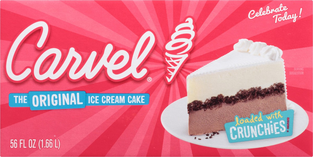 slide 3 of 8, Rich's Double Crunch Ice Cream Cake-Carvel, 56 oz