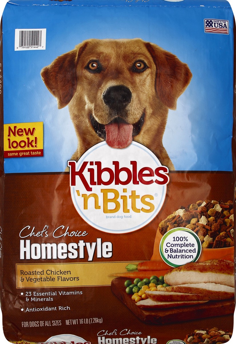 slide 5 of 6, Kibbles 'n Bits Dog Food 16 lb, 16 lb