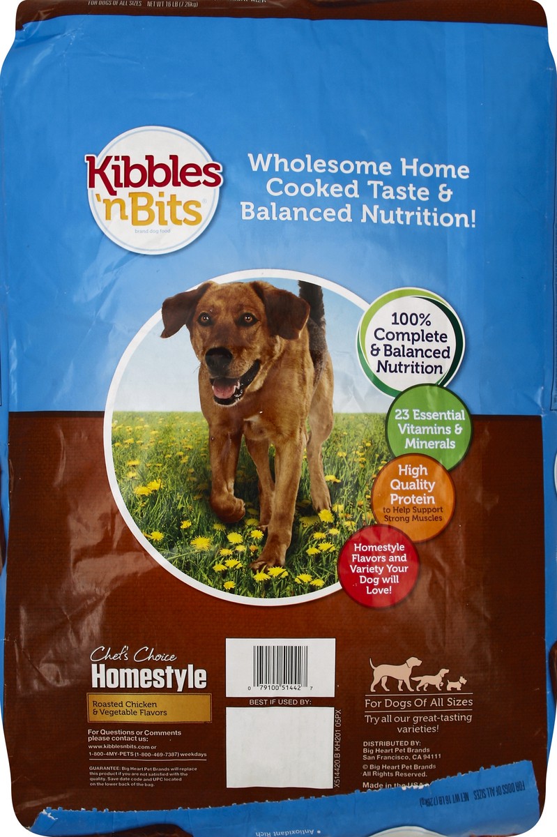 slide 6 of 6, Kibbles 'n Bits Dog Food 16 lb, 16 lb