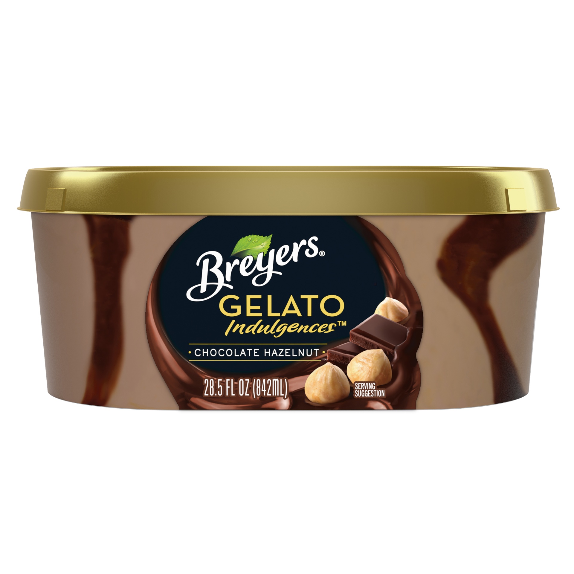 slide 1 of 1, Breyers Breyer's Gelato Indulgences Chocolate Hazelnut, 28.5 oz