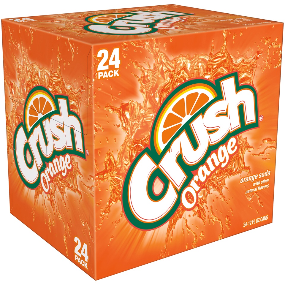 slide 2 of 3, Crush Orange, 24 ct; 12 fl oz