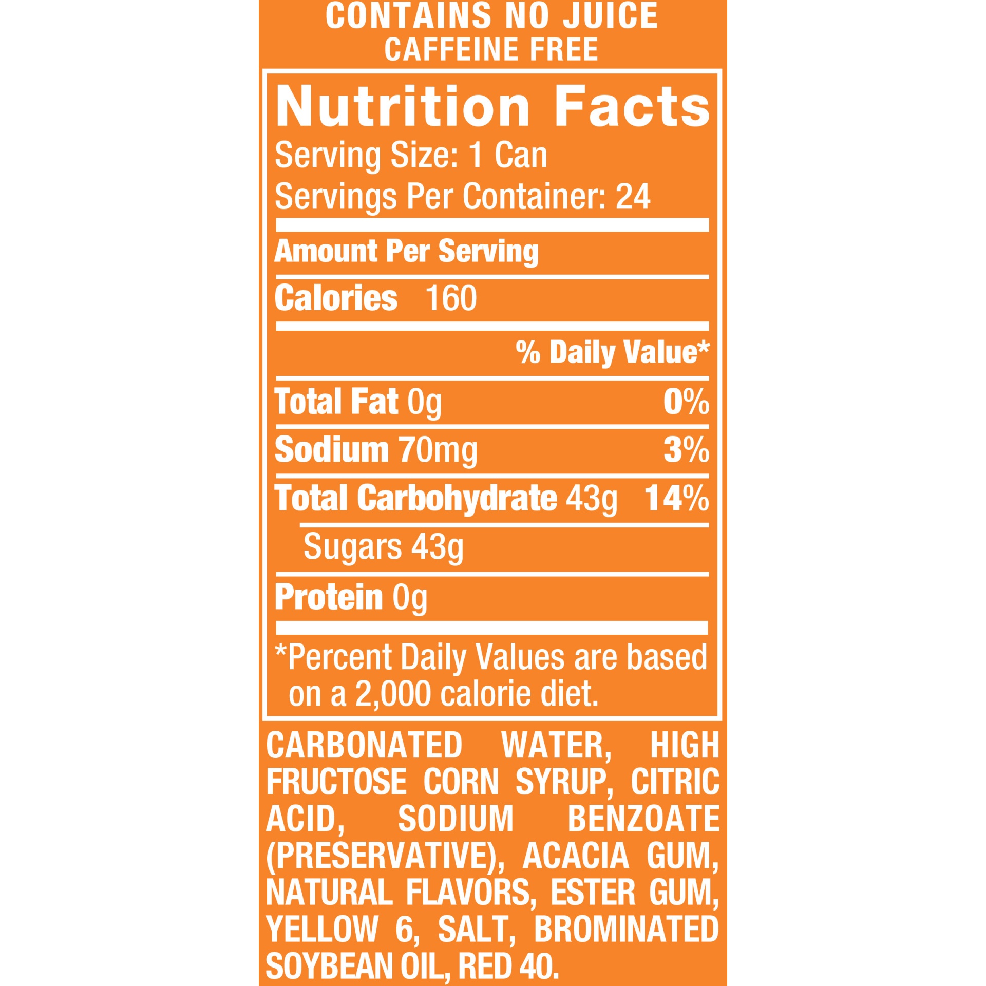 slide 3 of 3, Crush Orange, 24 ct; 12 fl oz