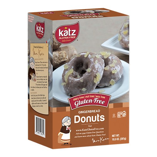slide 1 of 1, Katz Gingerbread Donuts, 1 ct