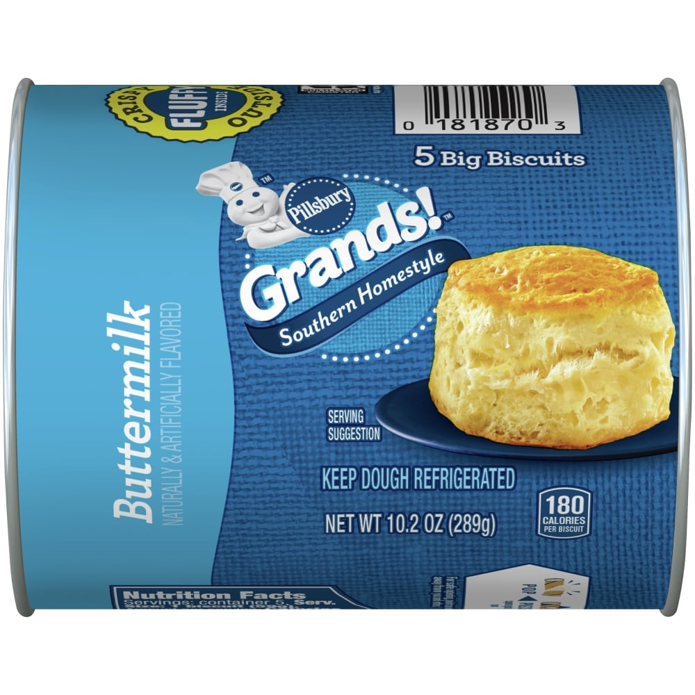 slide 1 of 4, Pillsbury Grands! Southern Homestyle Big Biscuits, 5 ct; 10.2 oz