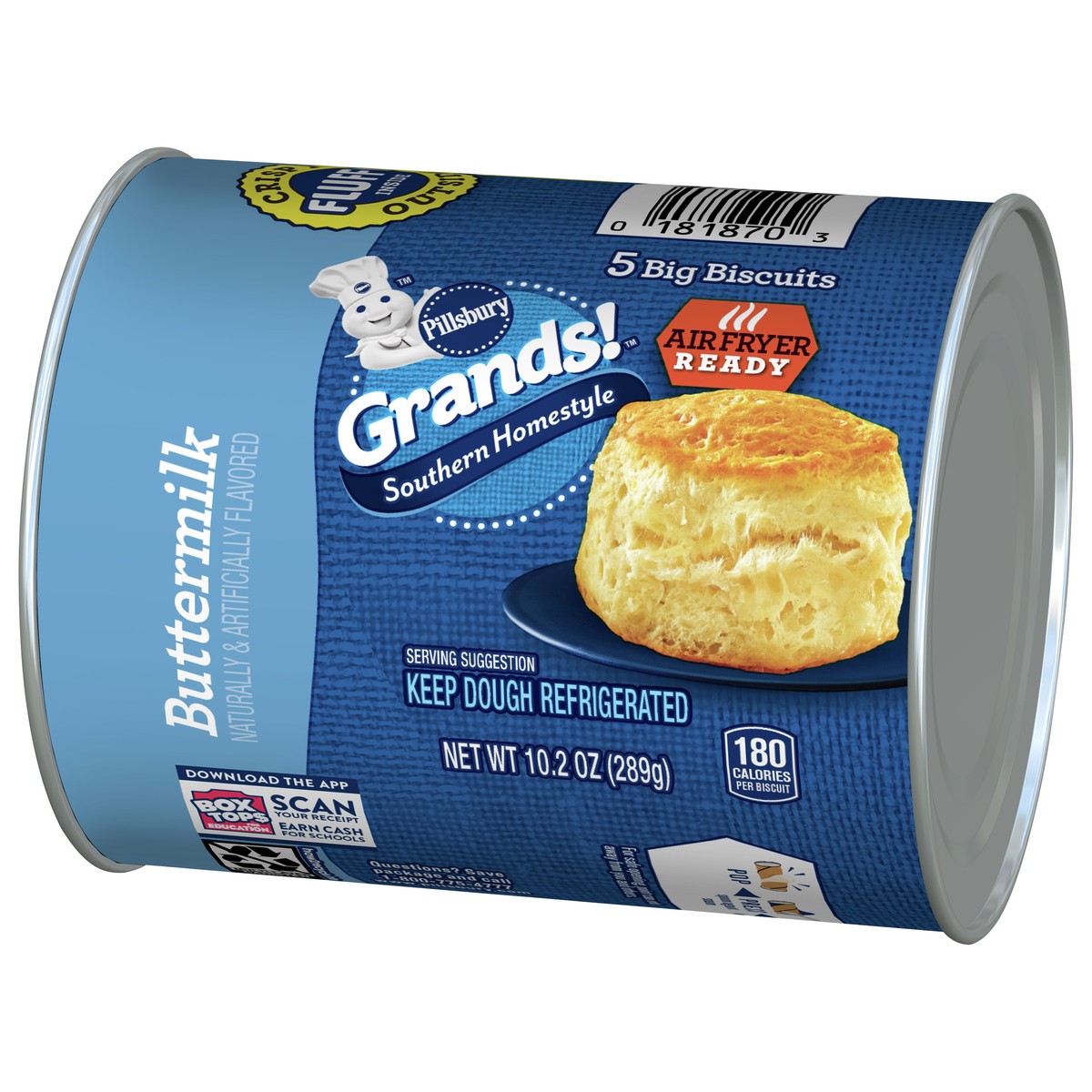 slide 4 of 9, Grands! Southern Homestyle Buttermilk Biscuits, 5 Ct, 10.2 oz, 5 ct