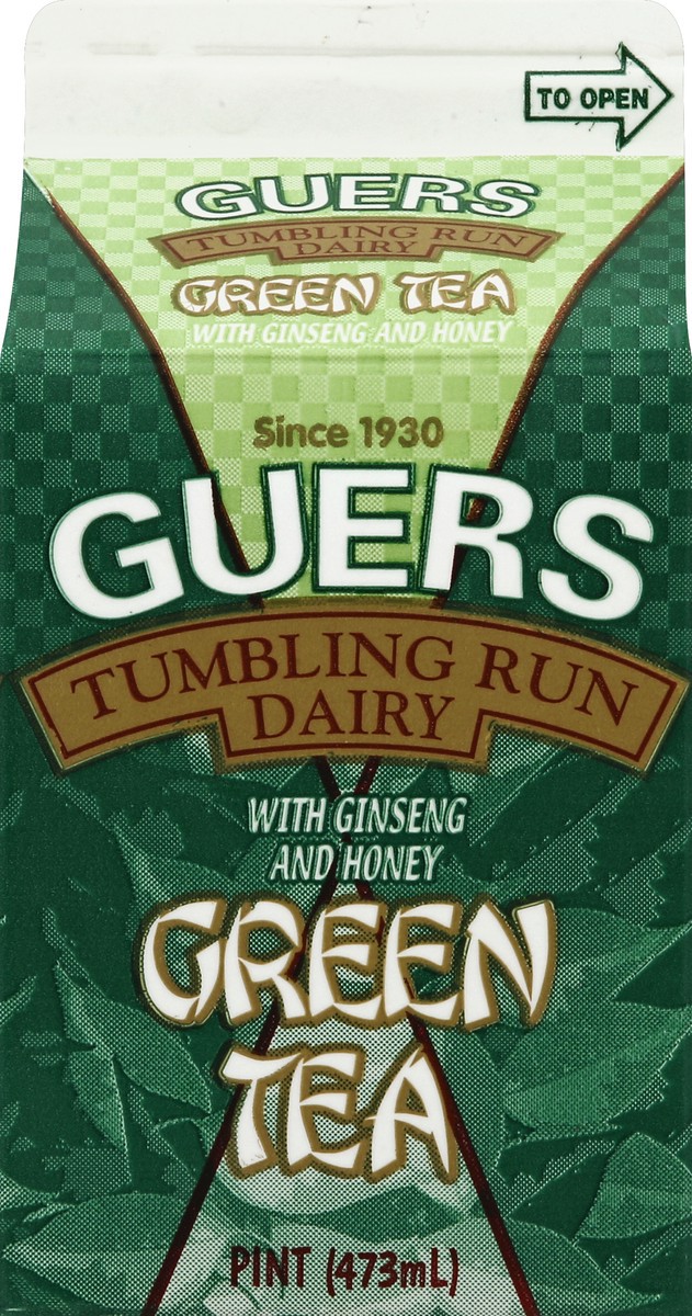 slide 2 of 4, Guers Green Tea, with Ginseng and Honey - 1 pint, 1 pint