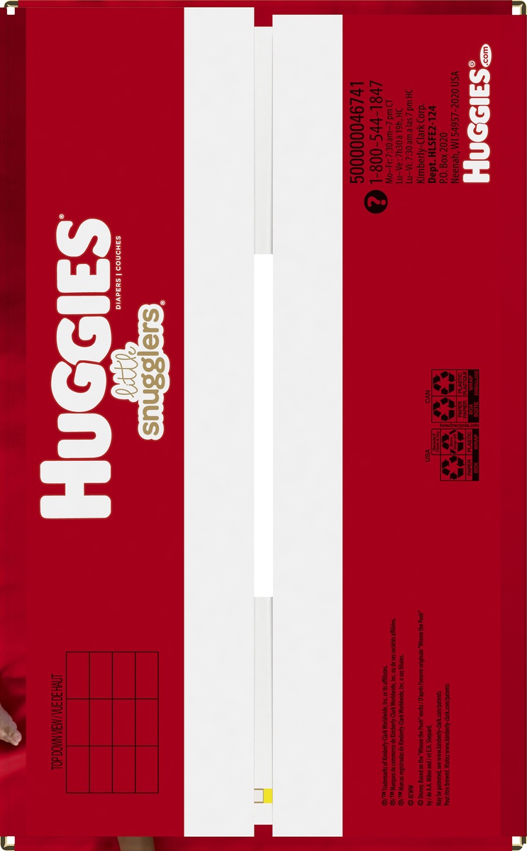slide 6 of 8, Huggies Little Snugglers Diapers Size 2 Giant, 124 ct