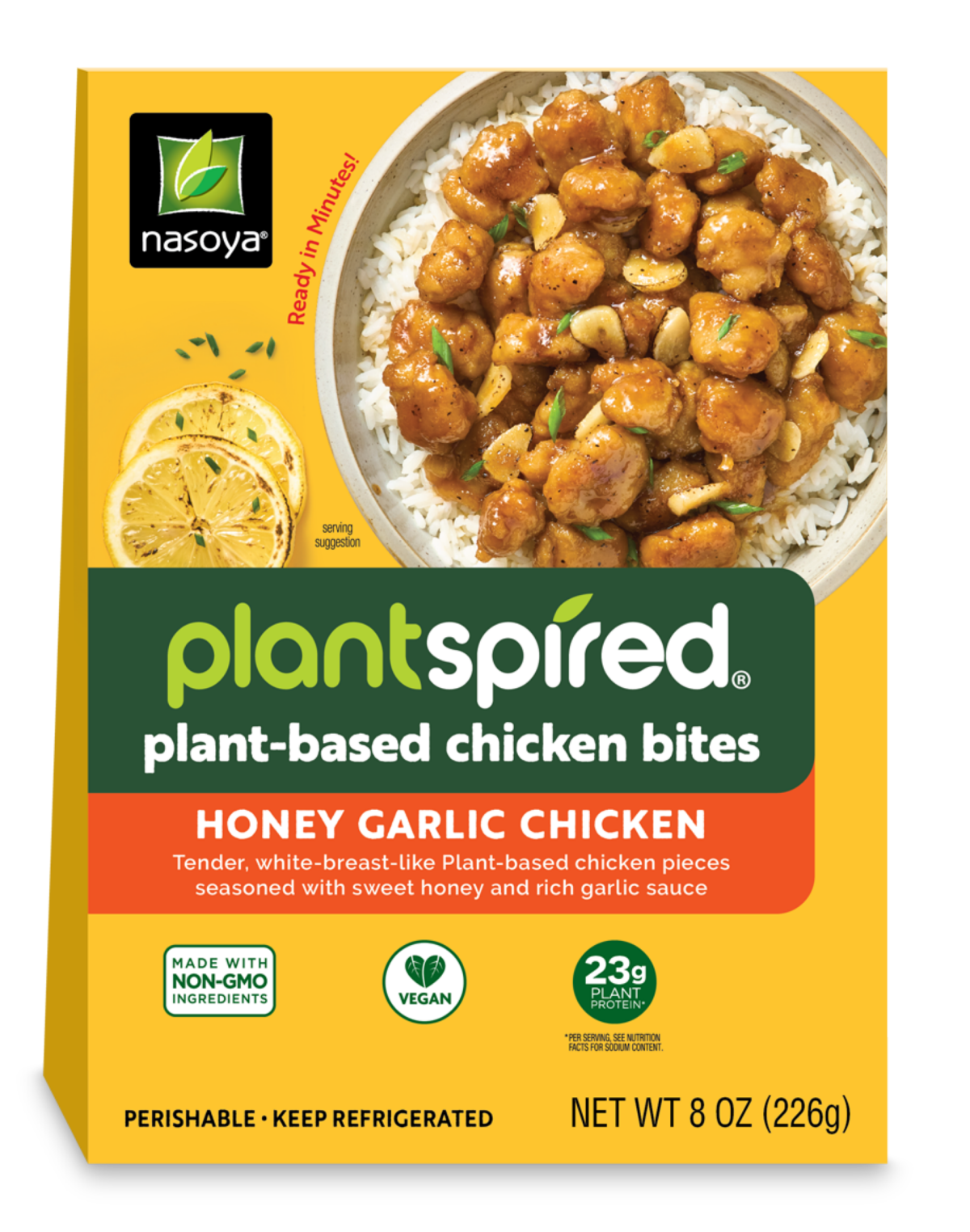 slide 1 of 1, Nasoya Plantspired Plant-Based Honey Garlic Flavor Chick'n Bites 8 oz, 8 oz