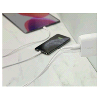 slide 11 of 17, Belkin 24W Dual USB-A Wall Charger, White, 1 ct
